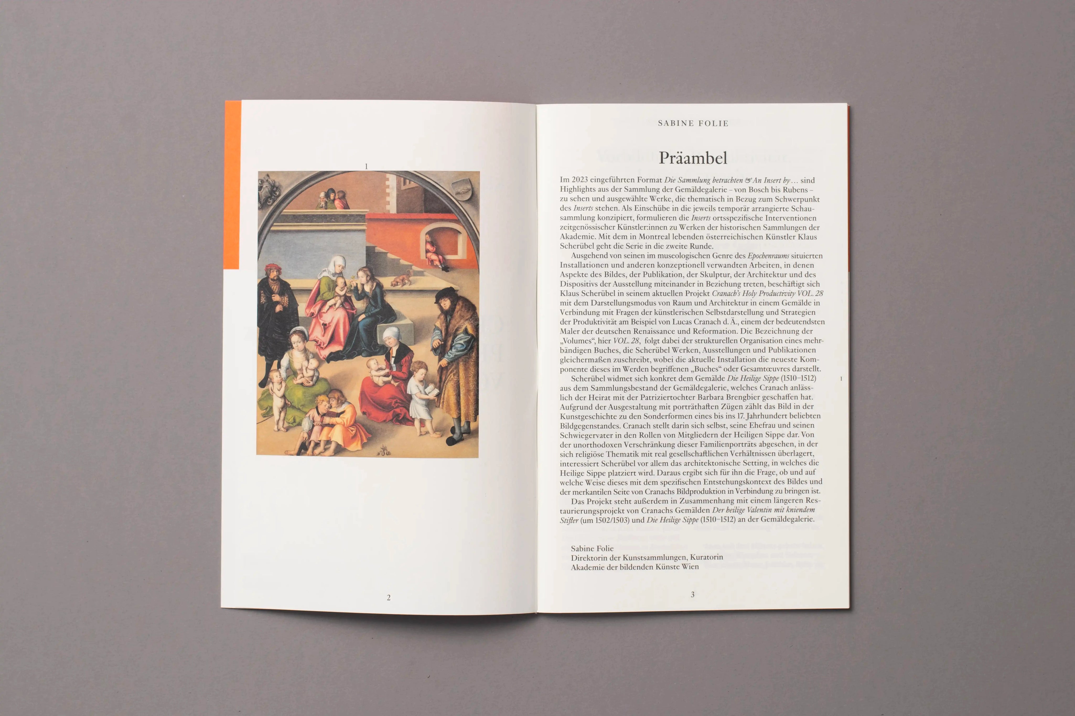 An Insert by Klaus Scherübel Cranach’s Holy Productivity VOL. 28