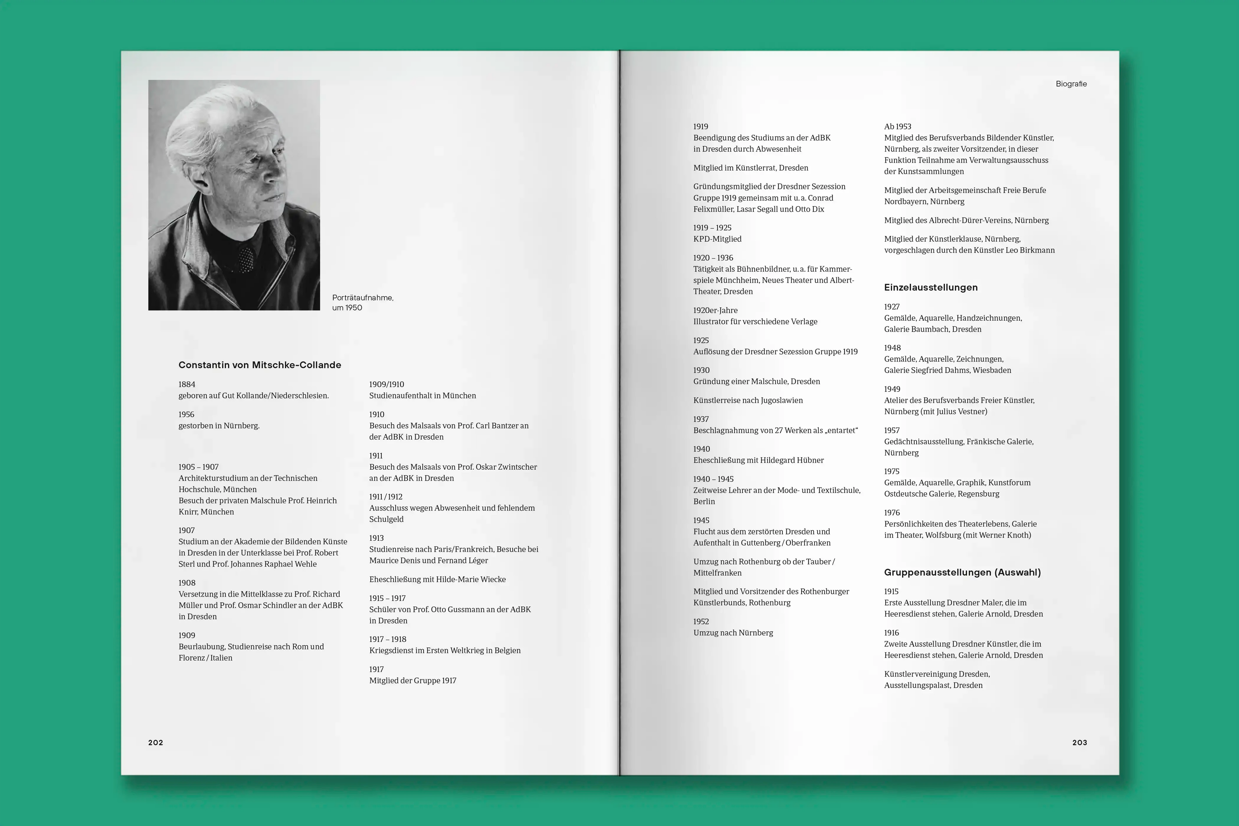 Constantin von Mitschke-Collande Ein Künstlerleben zwischen Dresden und Nürnberg