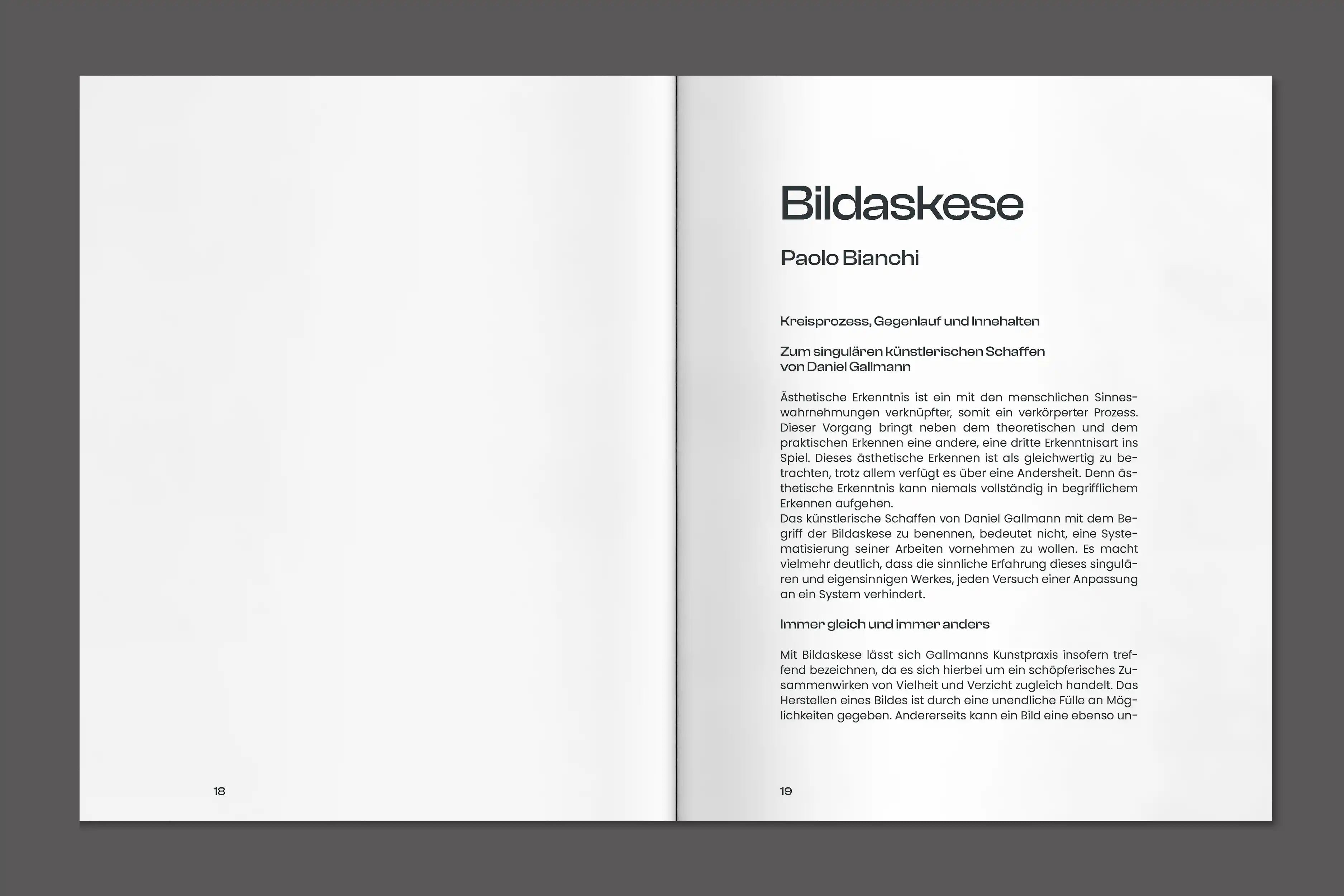 Daniel Gallmann - Pictorial Asceticism & Being Part