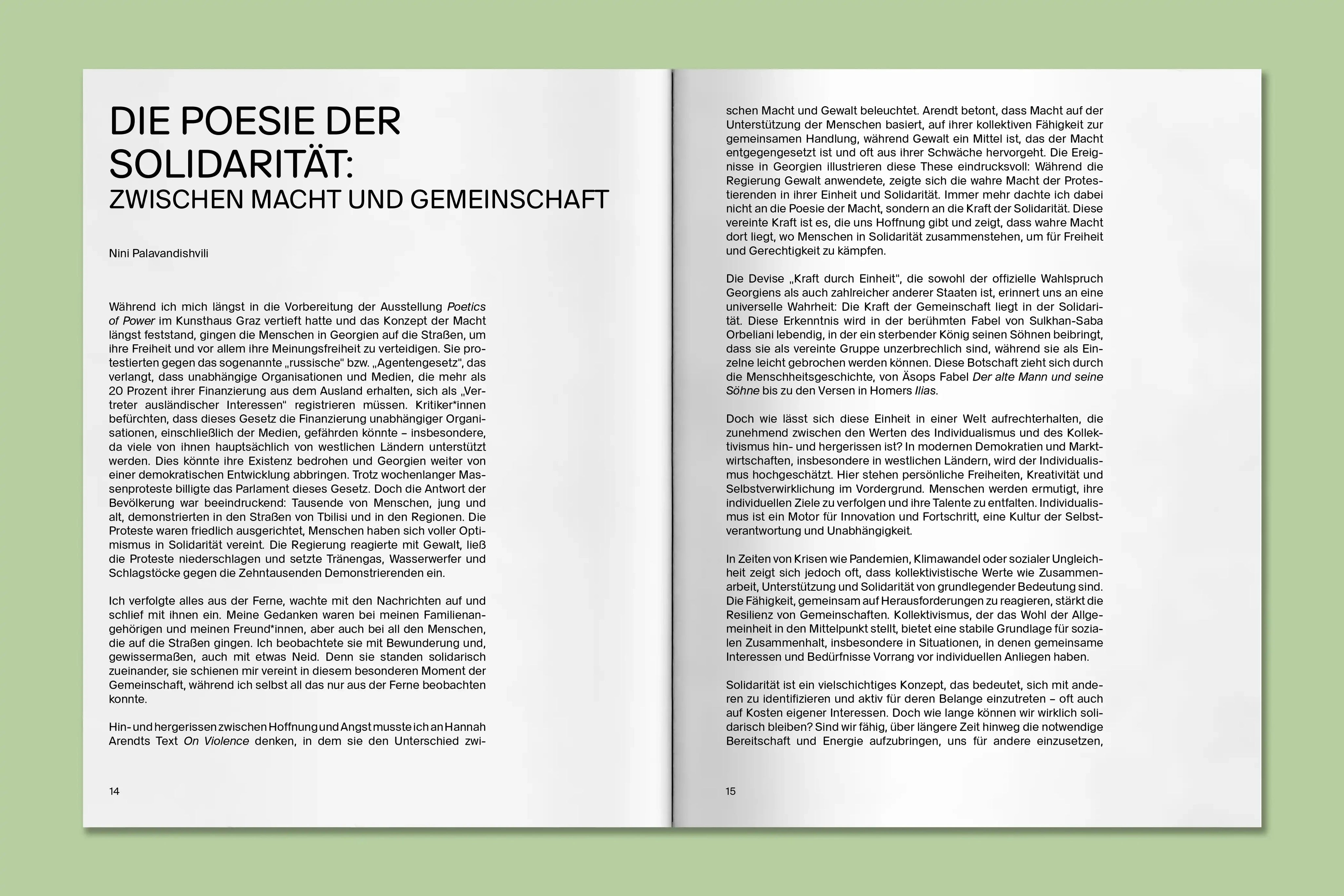 Poetics of Power - Kunsthaus Graz