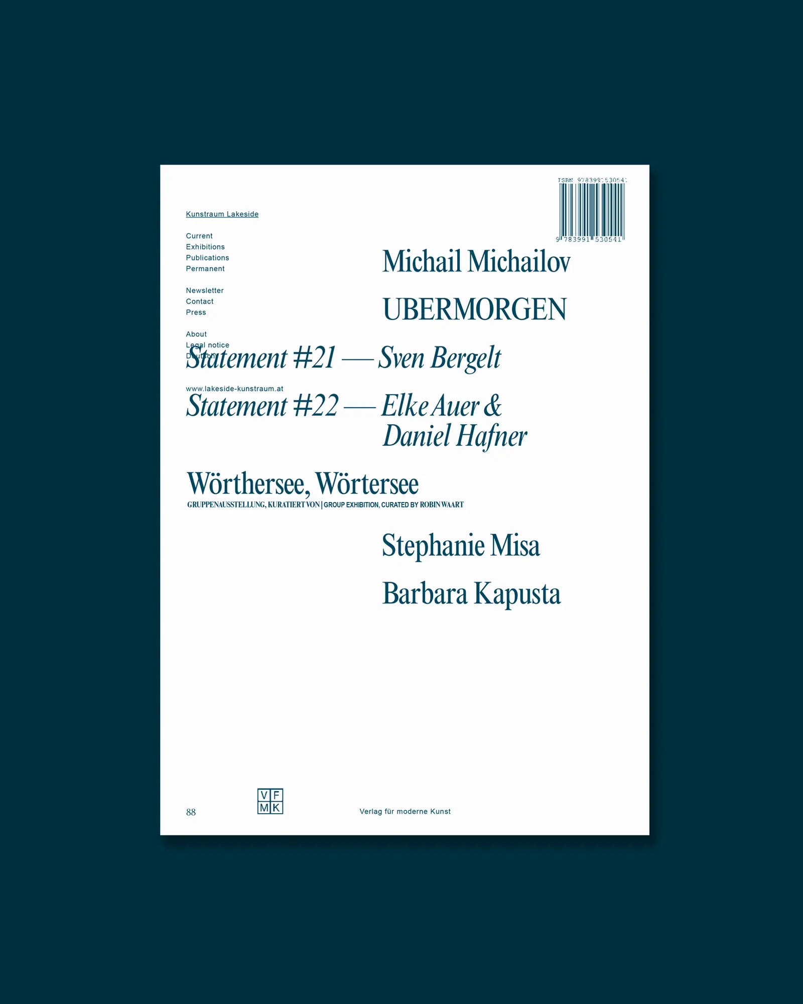 Kunstraum Lakeside - DOPPELTER BODEN / HOLLOW GROUND