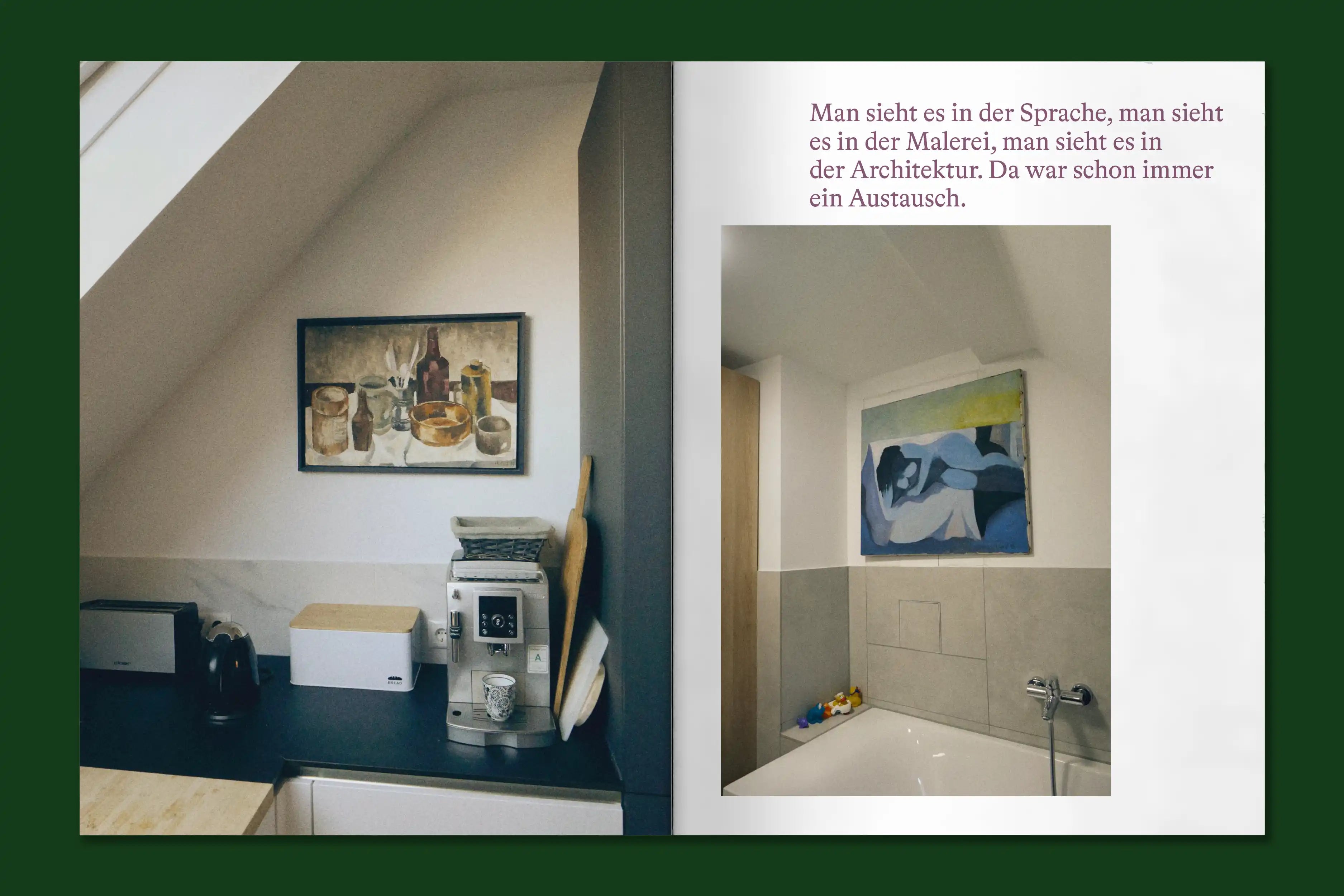 Aber mit Kunst kann man auch leben - Eine Ausstellung mit Mia Unverzagt in Zusammenarbeit mit Anne Hörz