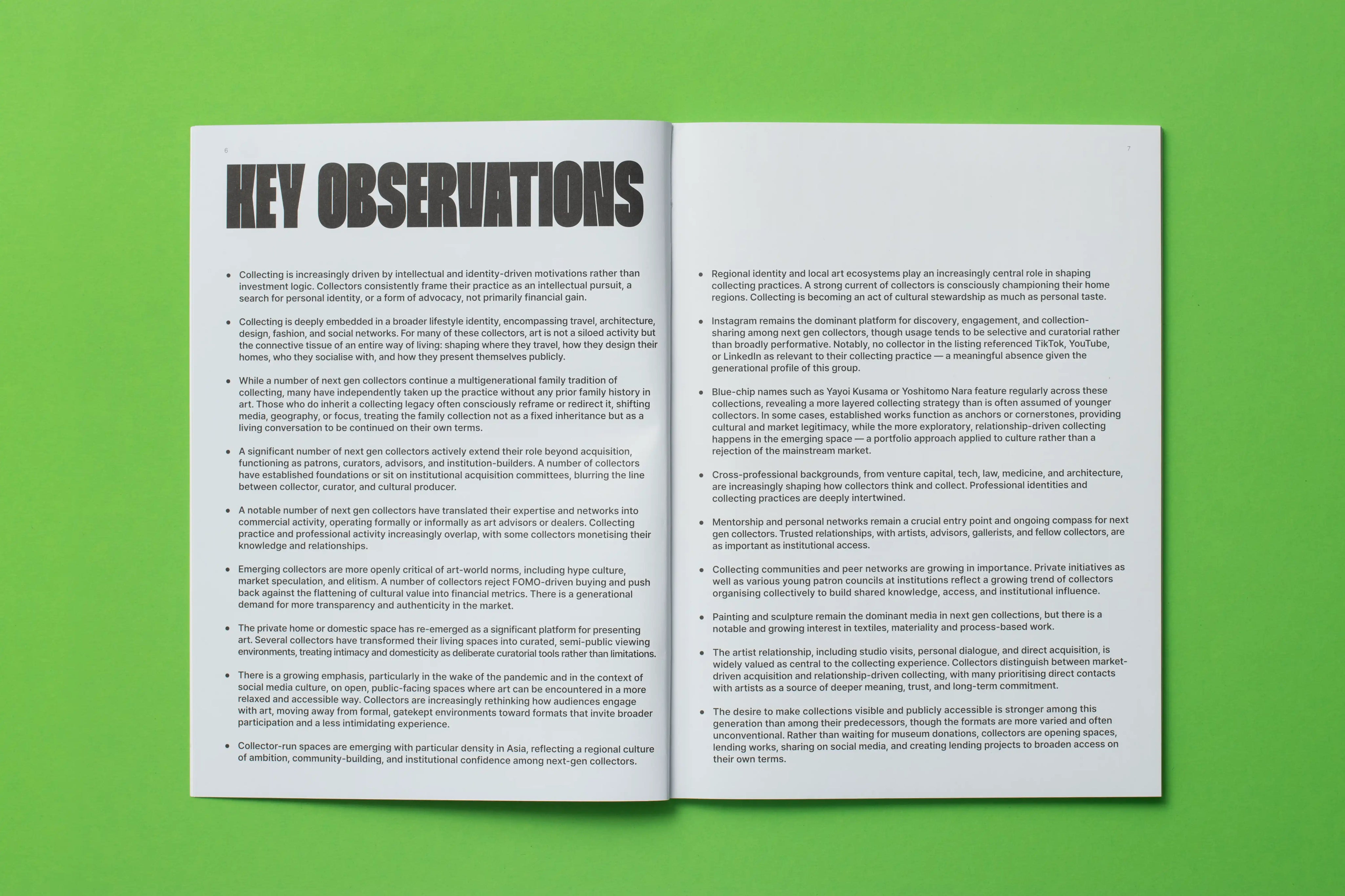 NEXT GENERATION ART COLLECTOR REPORT - Volume 2