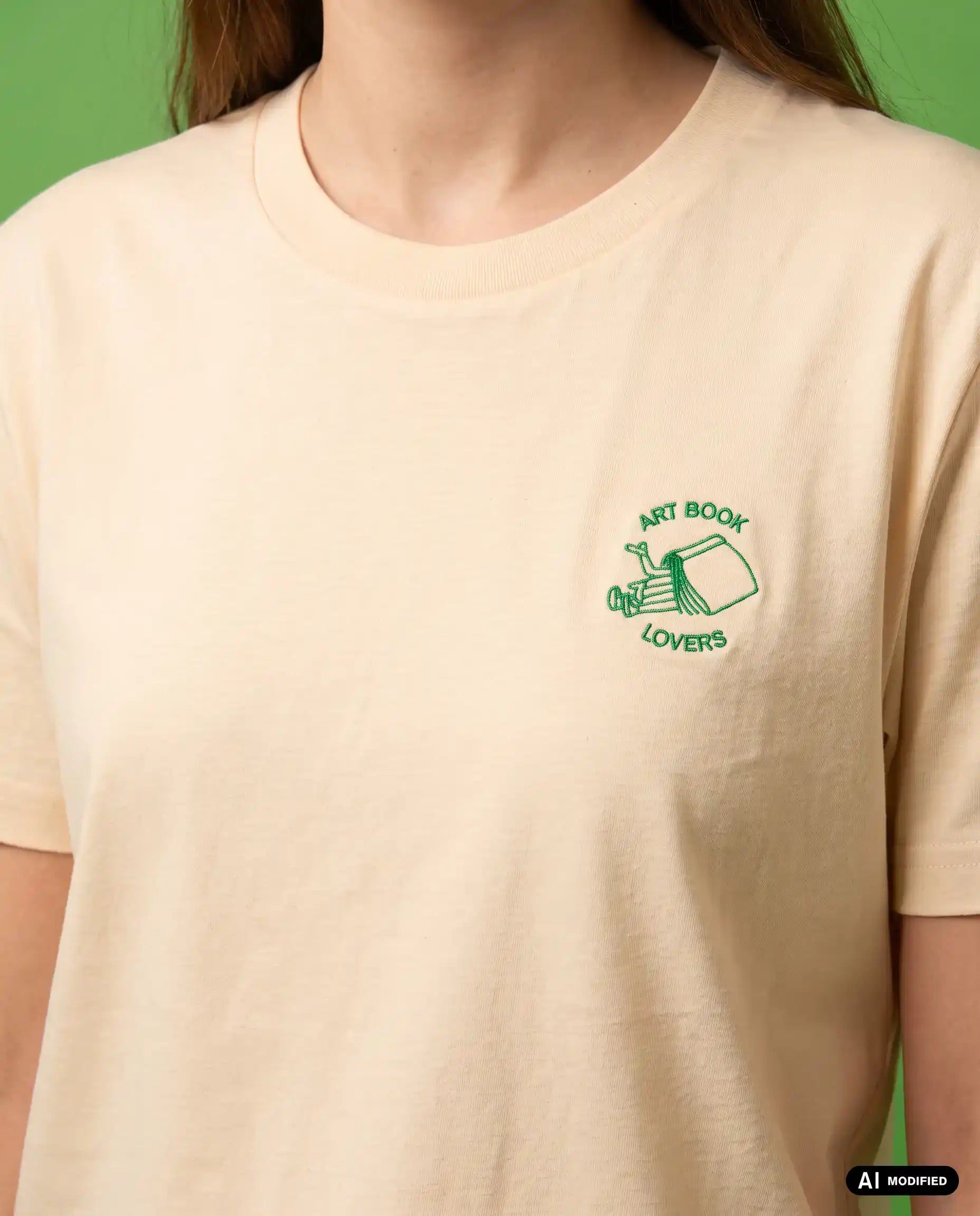 Art Book Lovers Embroidered Shirt