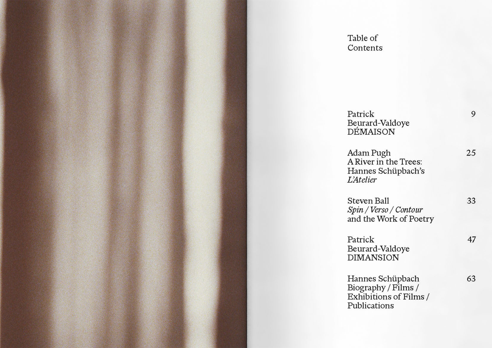 VFMK Hannes Schuepbach House of Gestures IN01