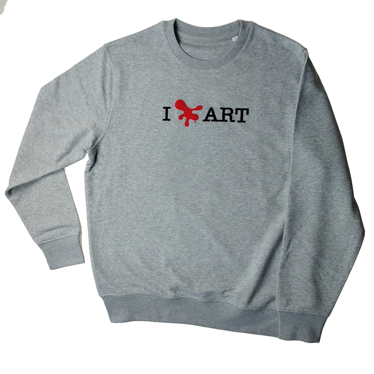 VFMK I LOVE ART Sweater Unisex Organic Cotton Grey4