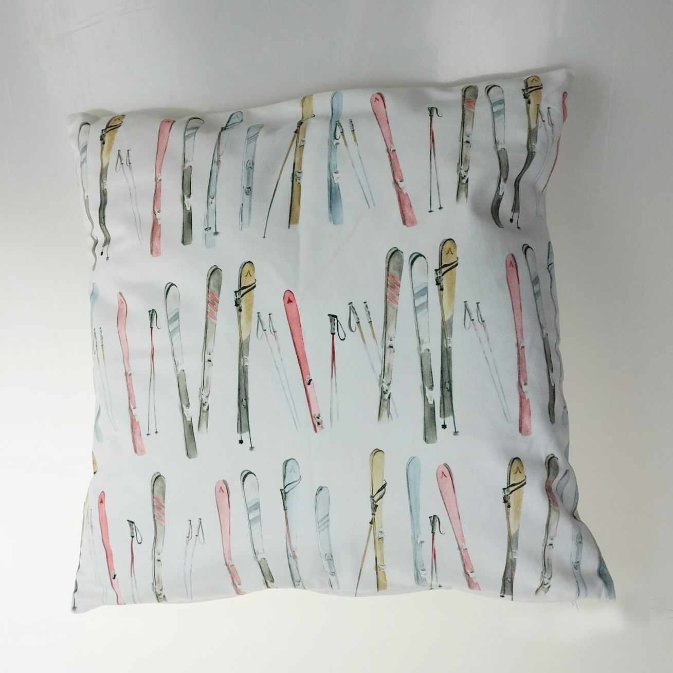 VFMK Textilwerk Winter Sports Cushion Cover 40x40 all over skis
